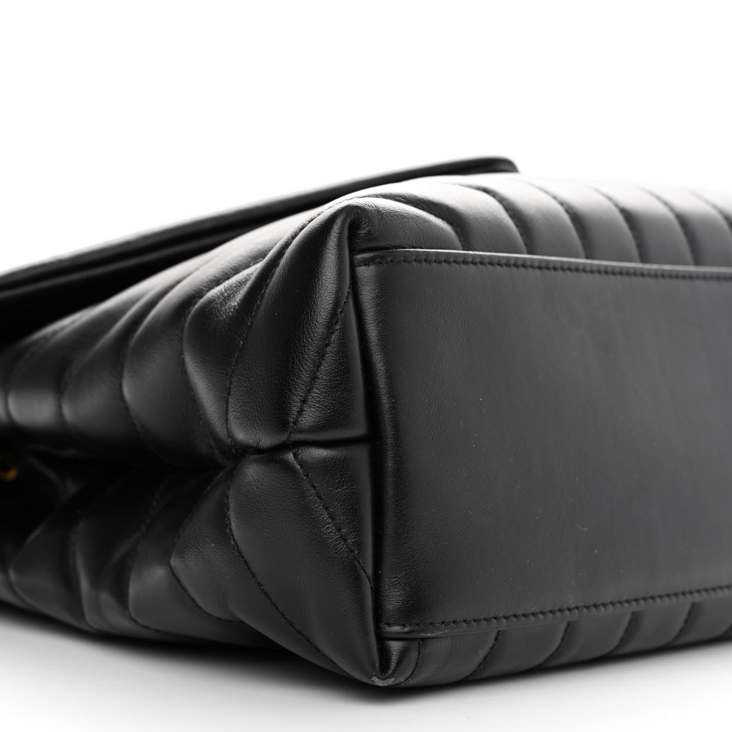 Saint Laurent Calfskin Y Quilted Monogram Medium Loulou Chain Satchel Black 9 of 13