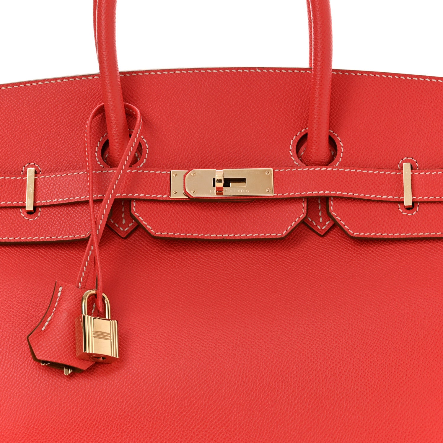 Hermes Epsom Candy Birkin 35 Rose Jaipur Gold 8 of 15