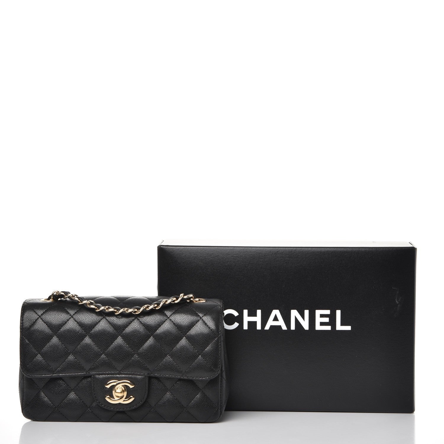 Chanel Caviar Quilted Mini Rectangular Flap Black 8 of 8