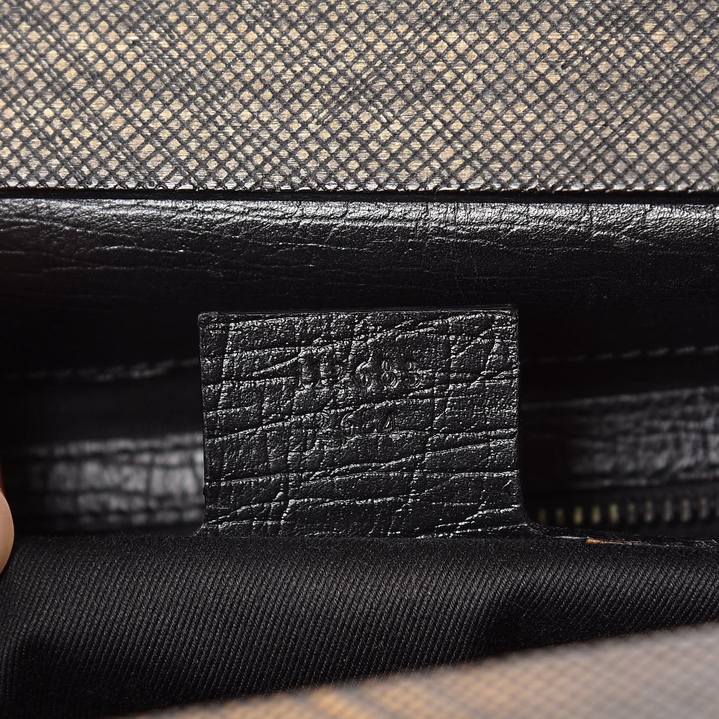 Monogram Wood Handle Frame Doctor Bag Black