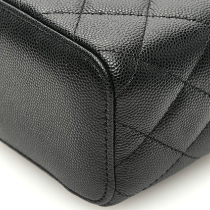 Chanel Caviar Quilted Mini Vanity Case With Chain Black 10 of 11
