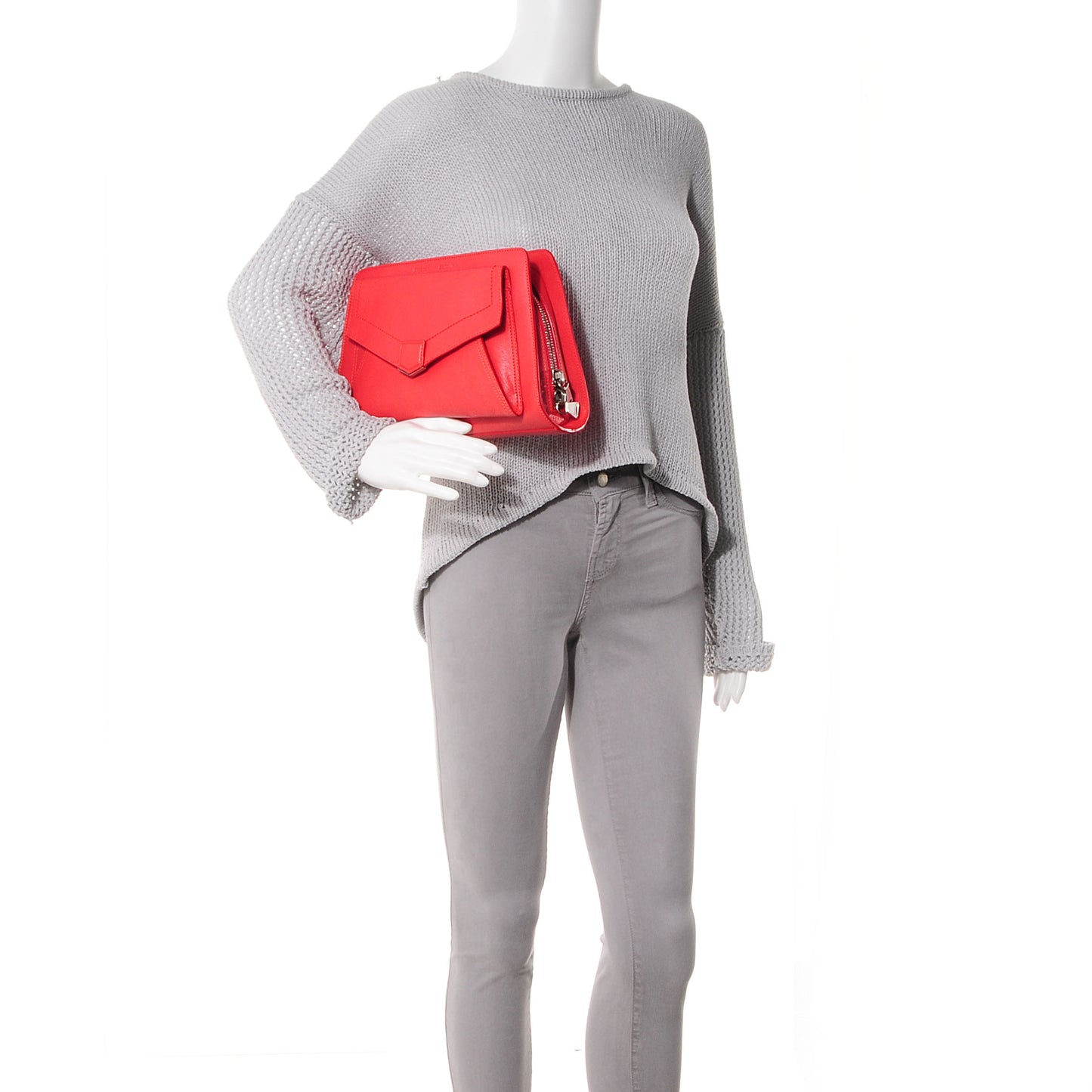 Leather PS13 Clutch Poppy