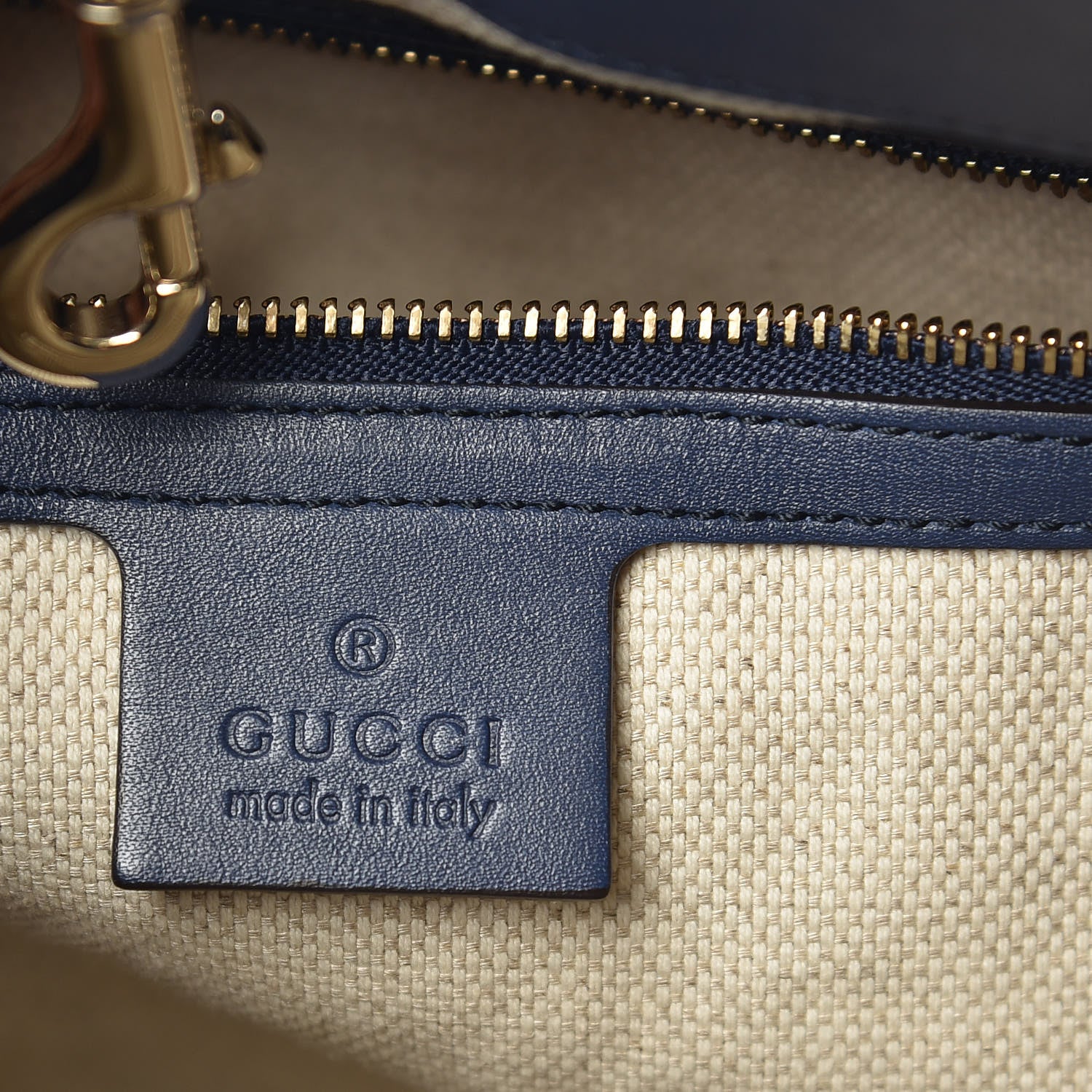 Gucci Patent Medium Soho Chain Shoulder Bag Uniform Blue 6 of 11