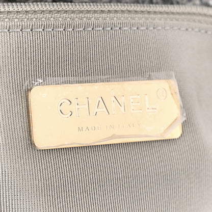 Chanel Tweed Quilted Medium Chanel 19 Flap Grey Ecru 6 of 10