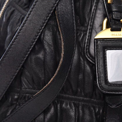 Prada Nappa Gaufre Satchel Black 10 of 13