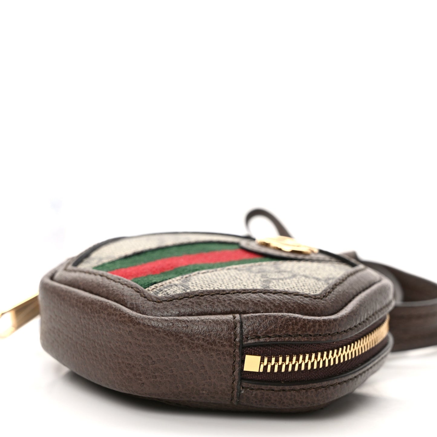 GG Supreme Monogram Web Ophidia Wrist Pouch Beige New Acero