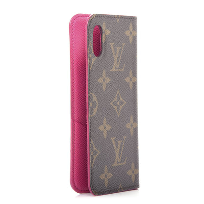 Louis Vuitton Monogram iPhone X Folio Case Rose Pop 2 of 5