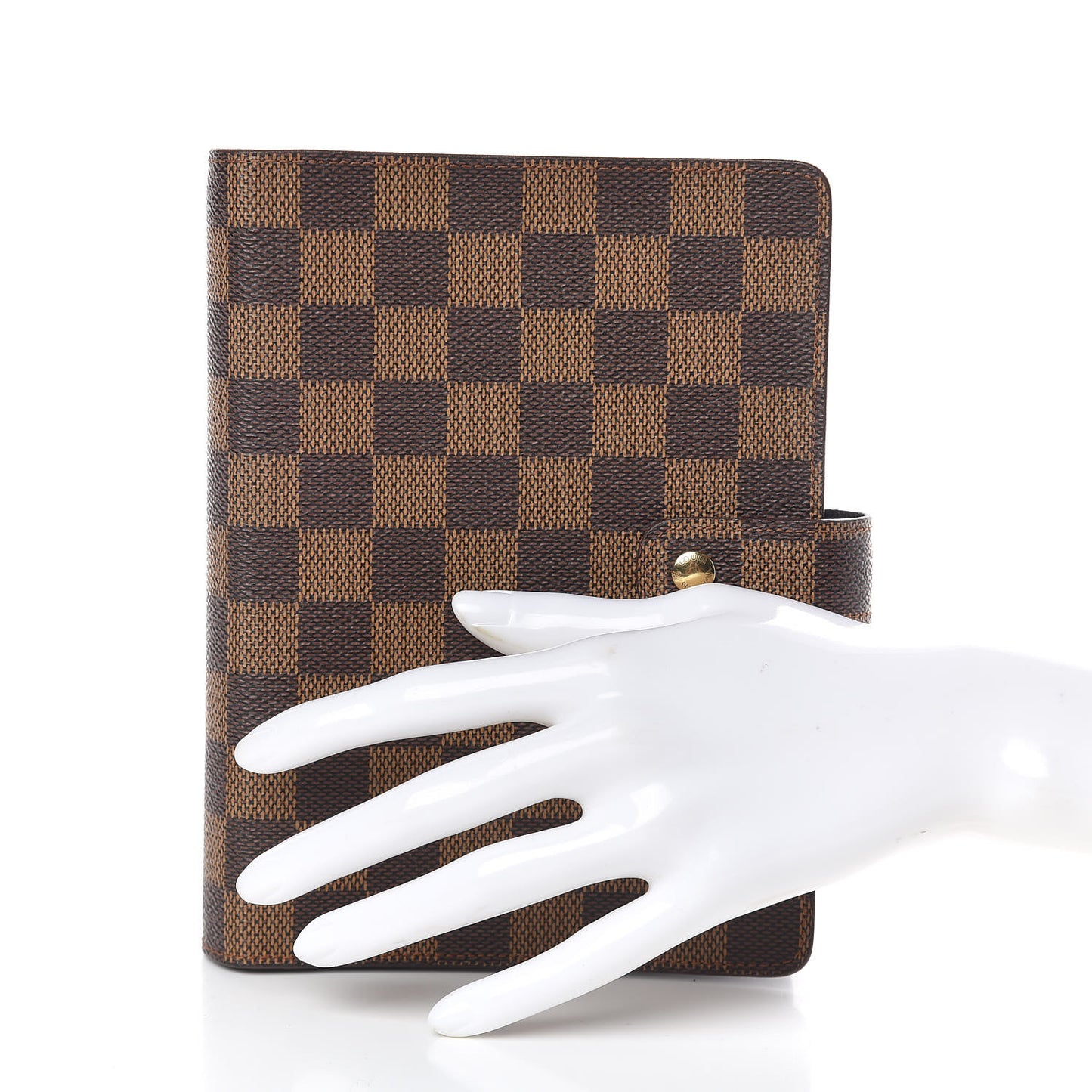 Damier Ebene Medium Ring Agenda Cover