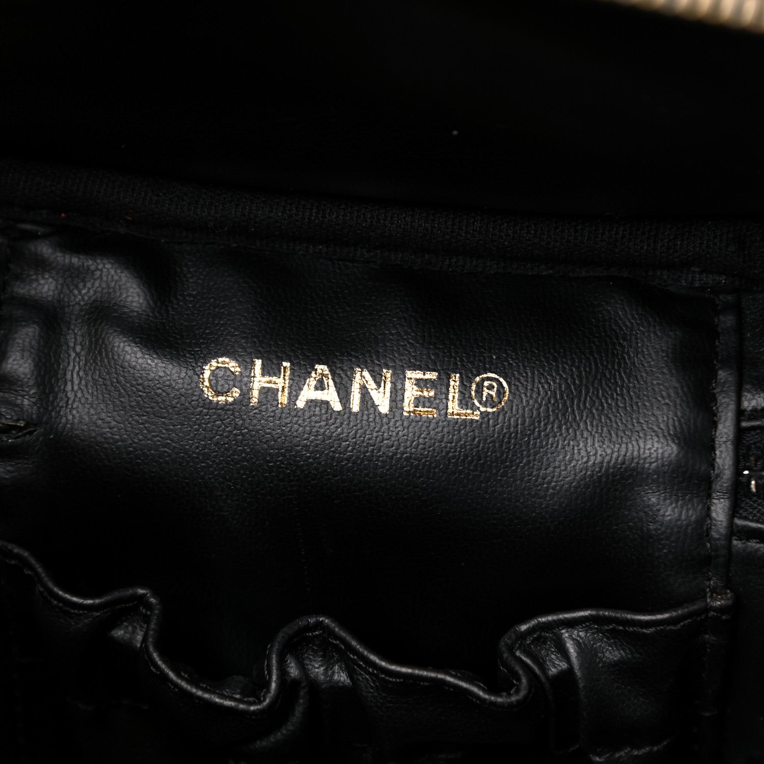 Chanel Caviar Vanity Cosmetic Case Black 6 of 12
