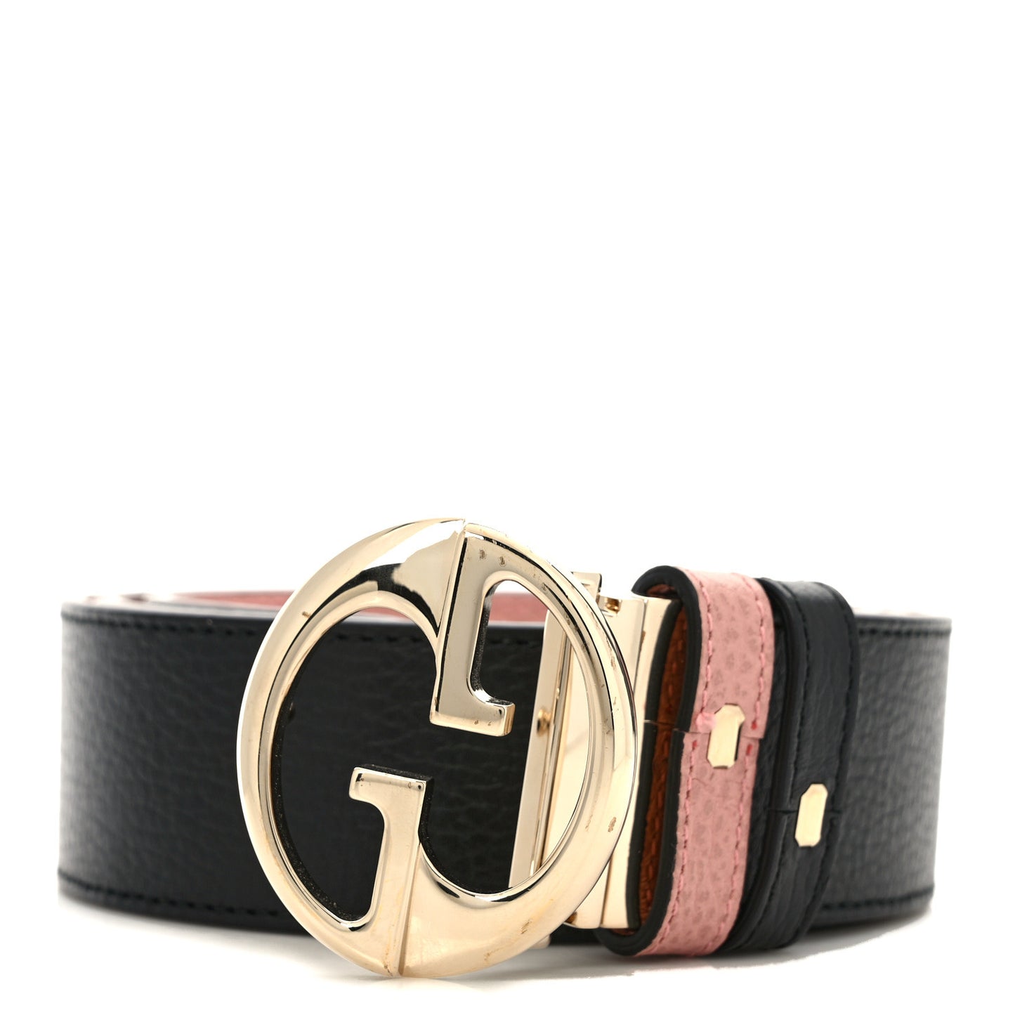 Calfskin 1973 Reversible Belt 95 38 Black Pink
