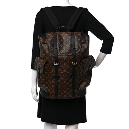 Louis Vuitton Monogram Macassar Christopher MM Backpack 2 of 8