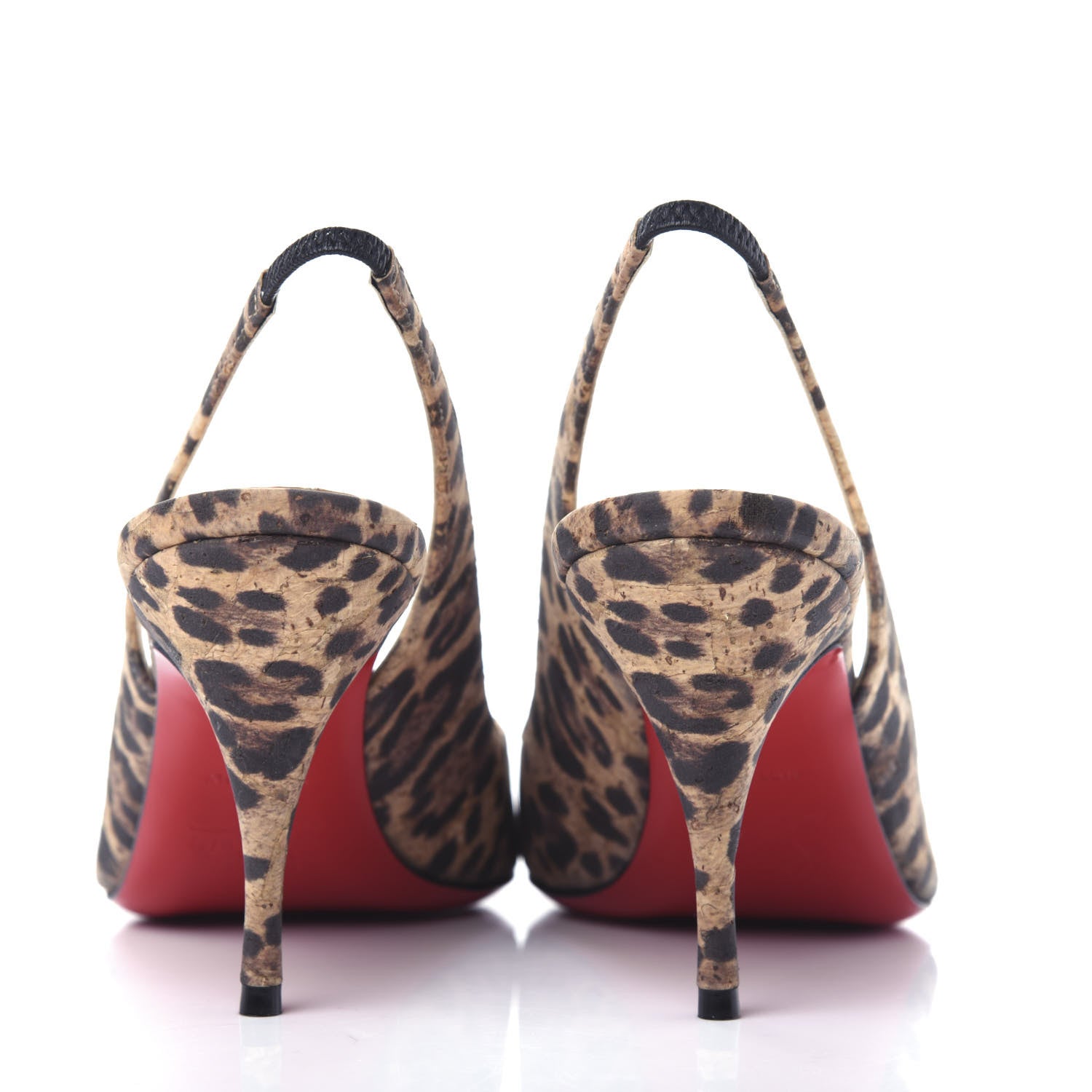 Christian Louboutin Cork Rio Clare Sling 80 Pumps 37 Brown 7 of 10