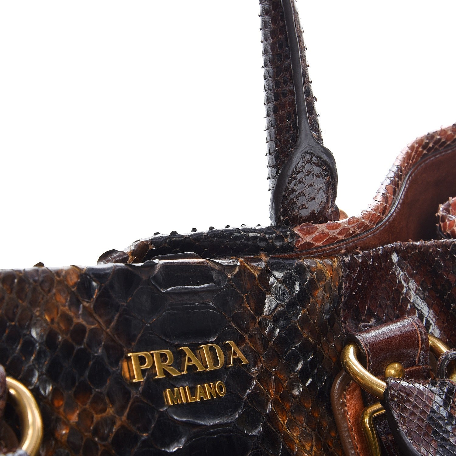 Prada Python Patch Shopper Tote 8 of 14