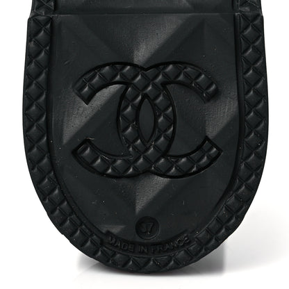 Chanel Caoutchouk CC High Boots 37 Black 6 of 7
