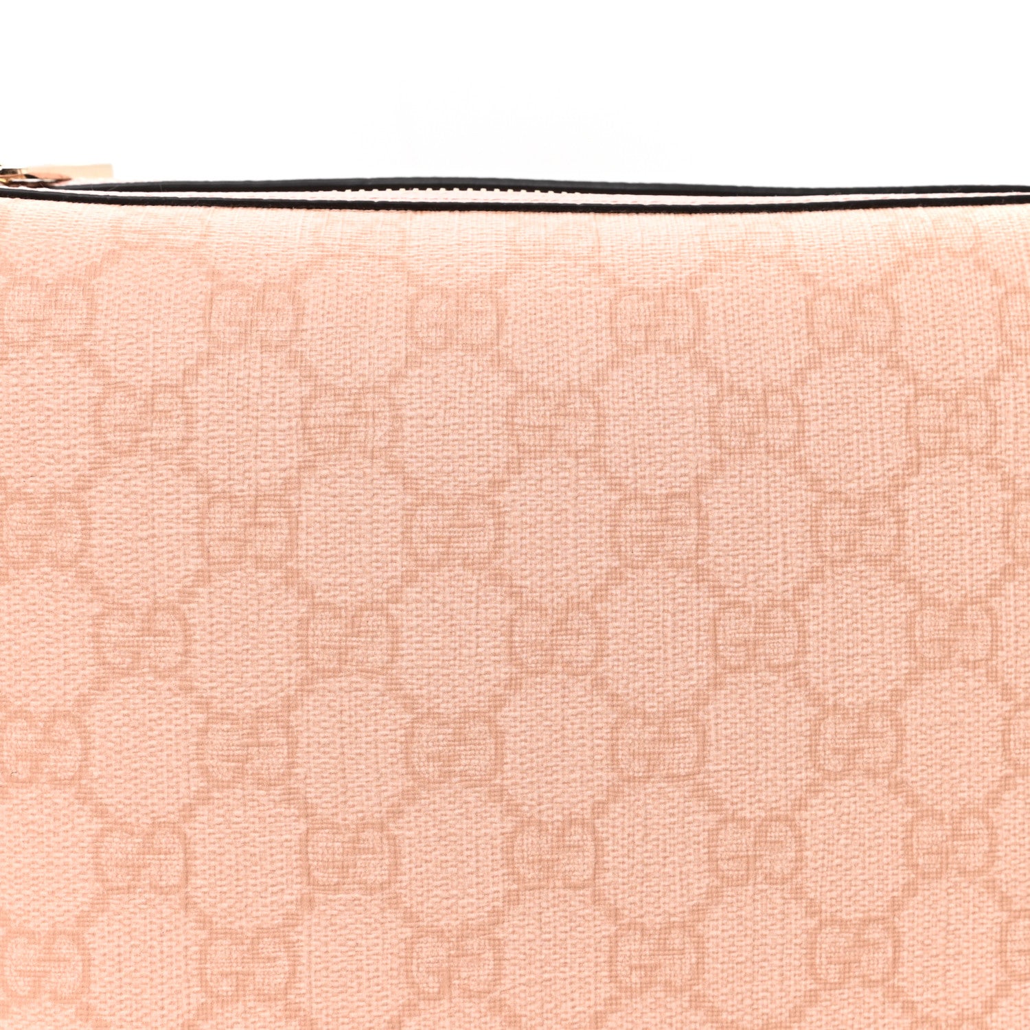 Gucci GG Supreme Monogram Textured Calfskin Web Super Mini Ophidia Shoulder Bag Pink 8 of 11