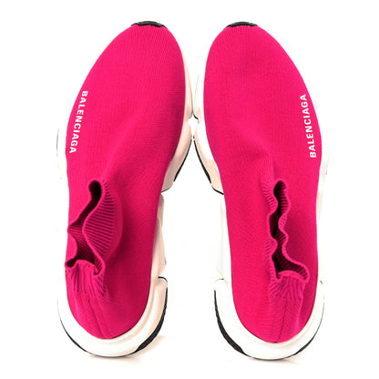 Balenciaga Neoprene Knit Womens Speed Sneakers 36 Fuchsia Pink 2 of 10