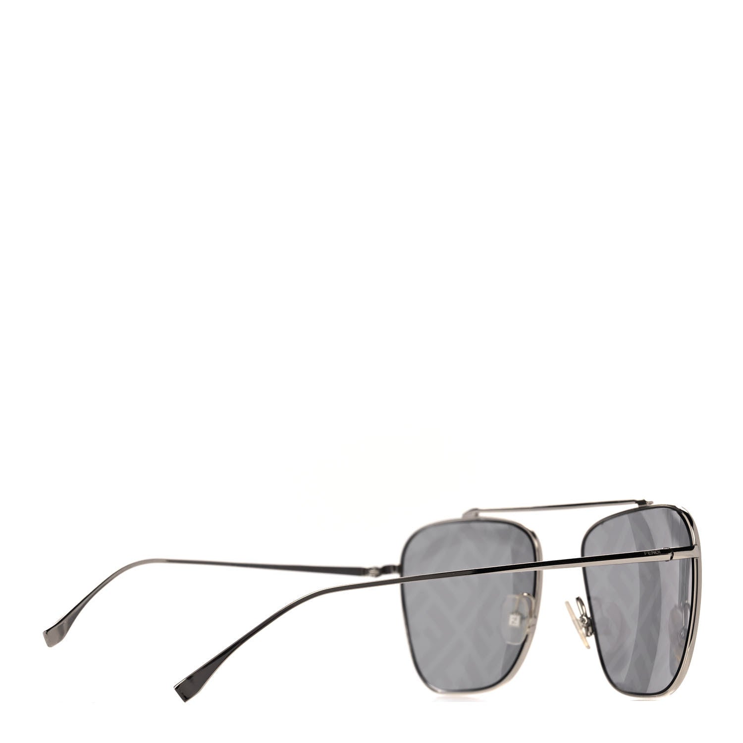 Fendi Metal Aviator Sunglasses FF0406/S Silver 3 of 7