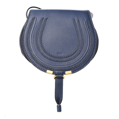 Chloe Calfskin Mini Marcie Round Crossbody Bag Royal Navy 1 of 10