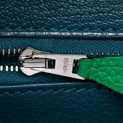 Hermes Togo Verso Birkin 25 Menthe Vert Bosphore 21 of 34
