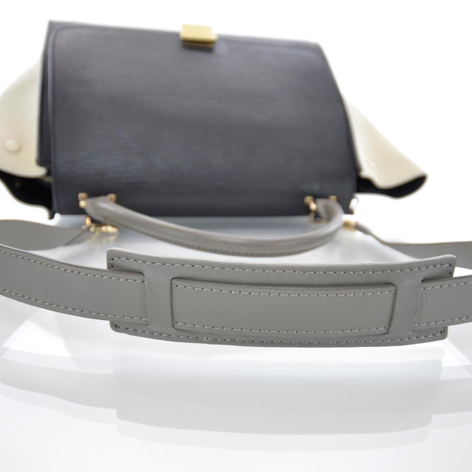 Celine Leather Tri-Color Trapeze 6 of 8