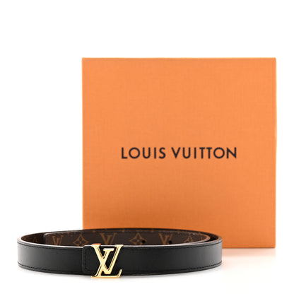 Louis Vuitton Calfskin Monogram 20mm LV Iconic Reversible Belt 65 26 Black 8 of 8