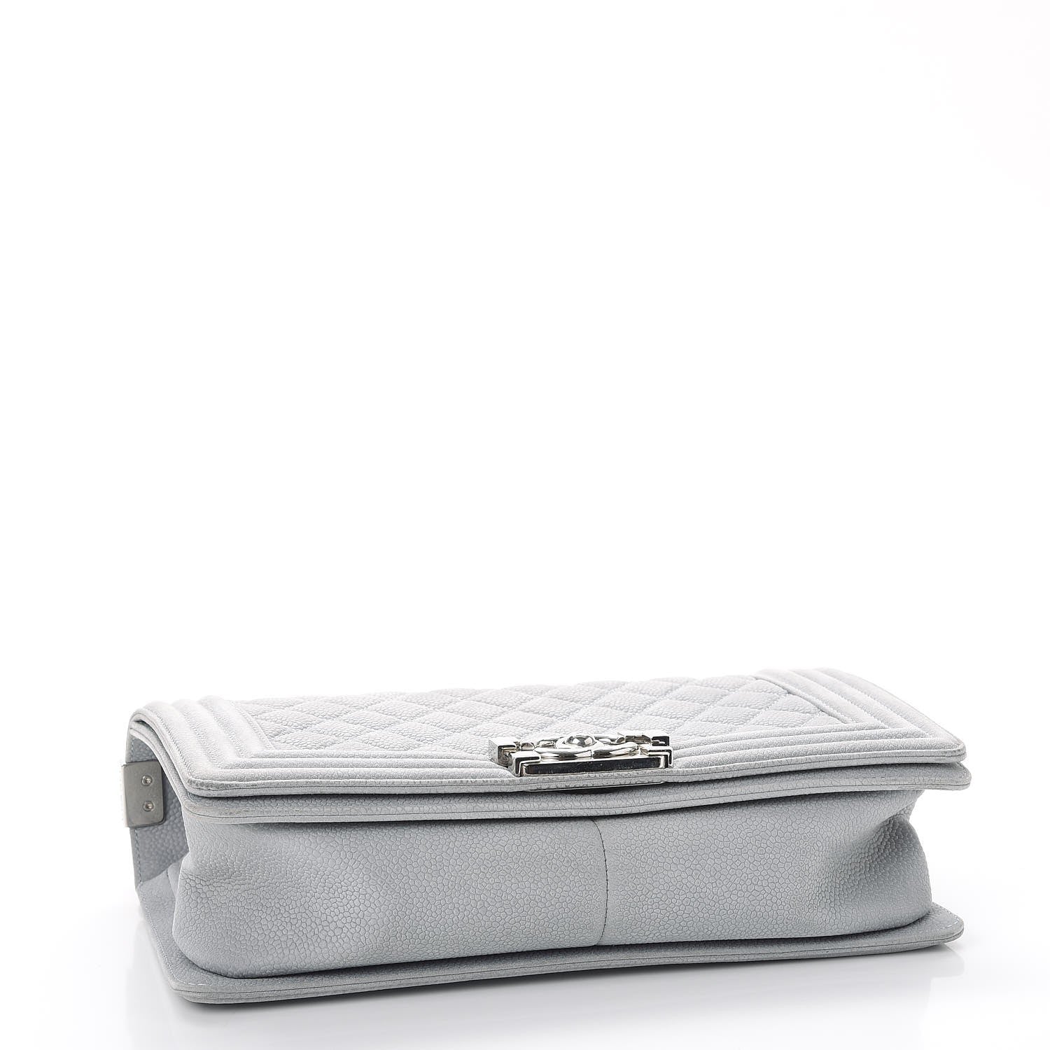 Chanel Iridescent Caviar Quilted Medium Boy Flap Light Grey 4 of 16