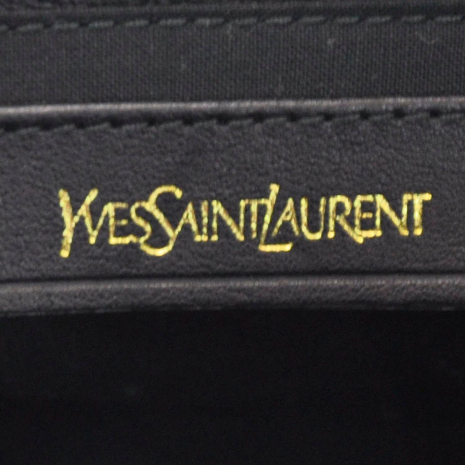 Saint Laurent Leather Mini Cabas Chyc Black 5 of 7