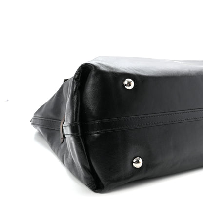 Louis Vuitton Lambskin CarryAll Vibe MM Black 9 of 10