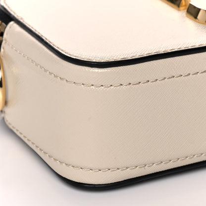 Marc Jacobs Saffiano Small Snapshot Camera Bag Cloud White Multicolor 12 of 14
