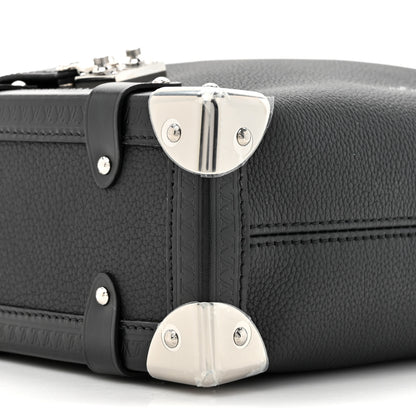 Louis Vuitton Calfskin Side Trunk MM Black 9 of 10