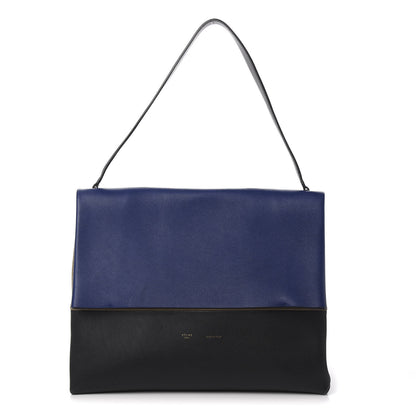Celine Calfskin Suede All Soft Shoulder Bag Indigo 2 of 9