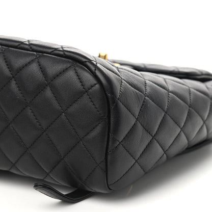 Chanel Calfskin Quilted Mini Urban Spirit Backpack Black 9 of 9