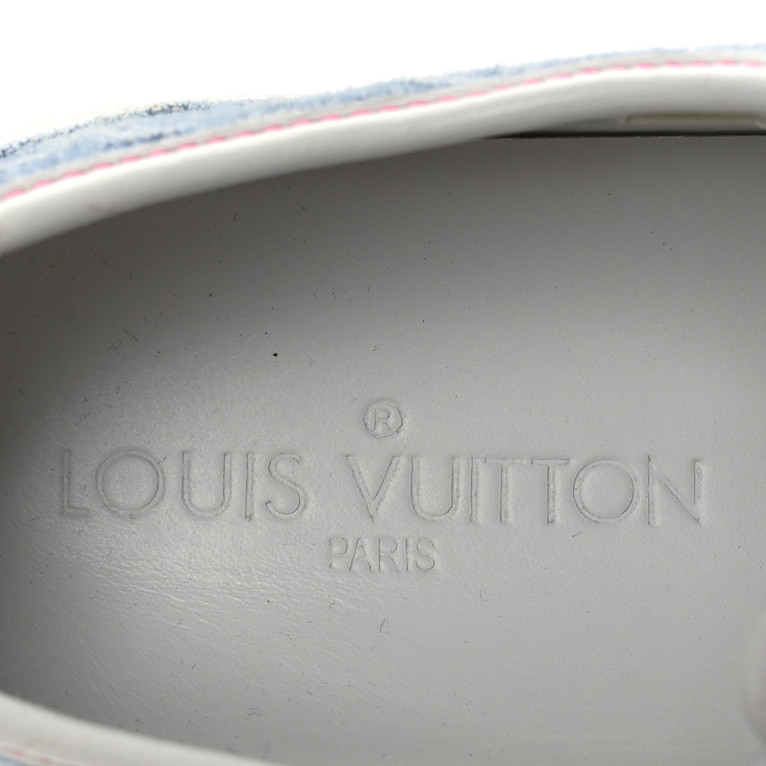 Louis Vuitton Monogram Denim Punchy Low Top Sneakers 37 Blue White 10 of 11