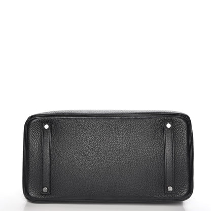 Hermes Taurillon Clemence Birkin 35 Black 6 of 26