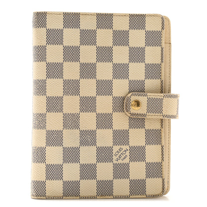 Louis Vuitton Damier Azur Medium Ring Agenda Cover 1 of 9