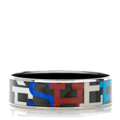 Hermes Enamel Printed Medium Capitales Bracelet 70 1 of 5