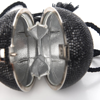 Judith Leiber Swarovski Crystal Disco Ball Minaudiere Clutch Black 5 of 7