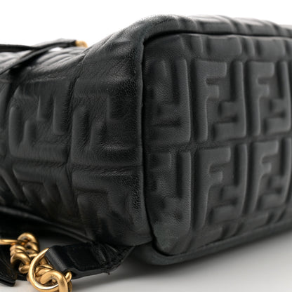 Fendi Nappa FF 1974 Embossed Mini Backpack Black 9 of 14