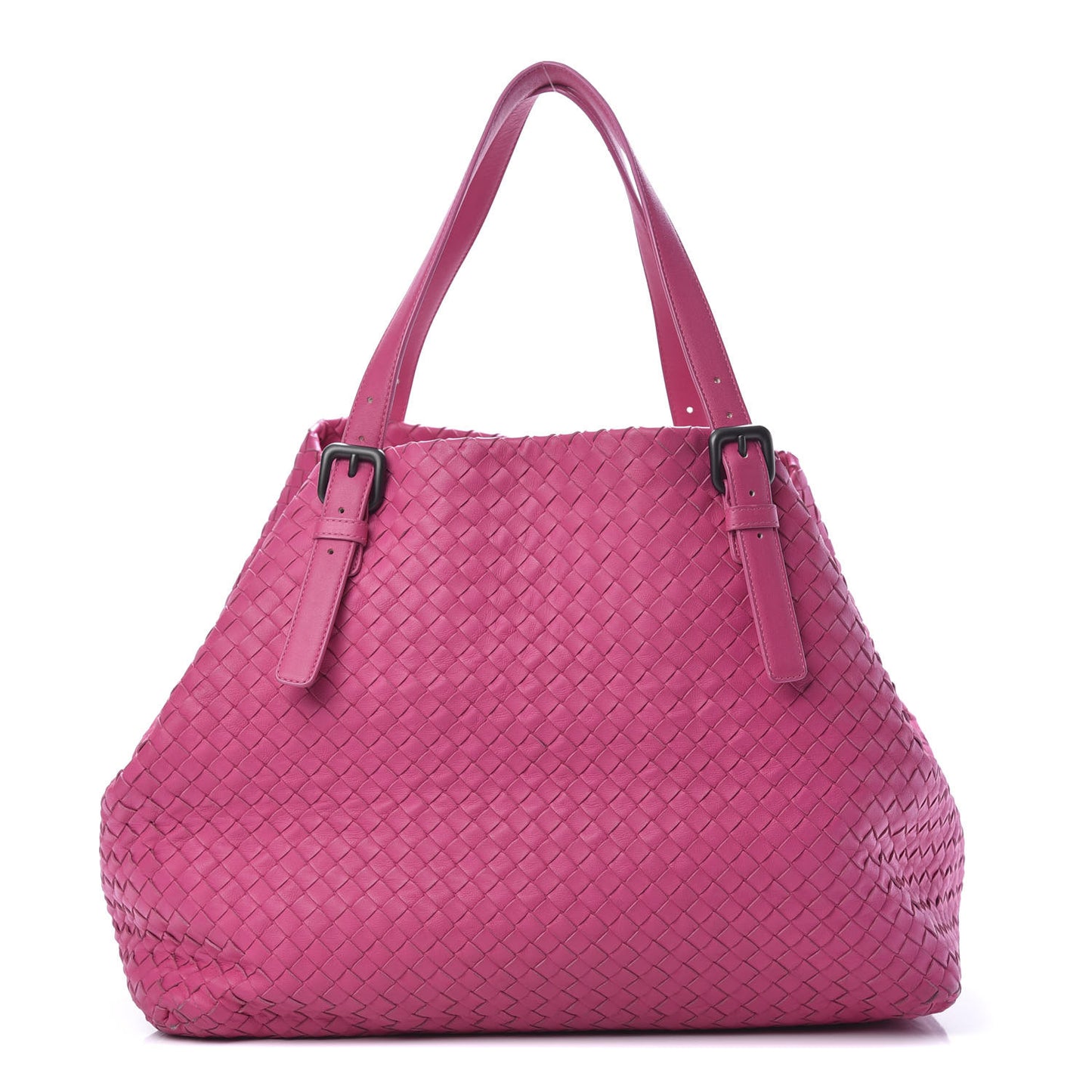 Nappa Intrecciato Large Seamless Tote Fuchsia