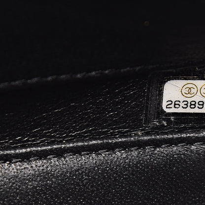 Chanel Caviar Quilted Large CC Filigree Vanity Case Beige Black 7 of 10