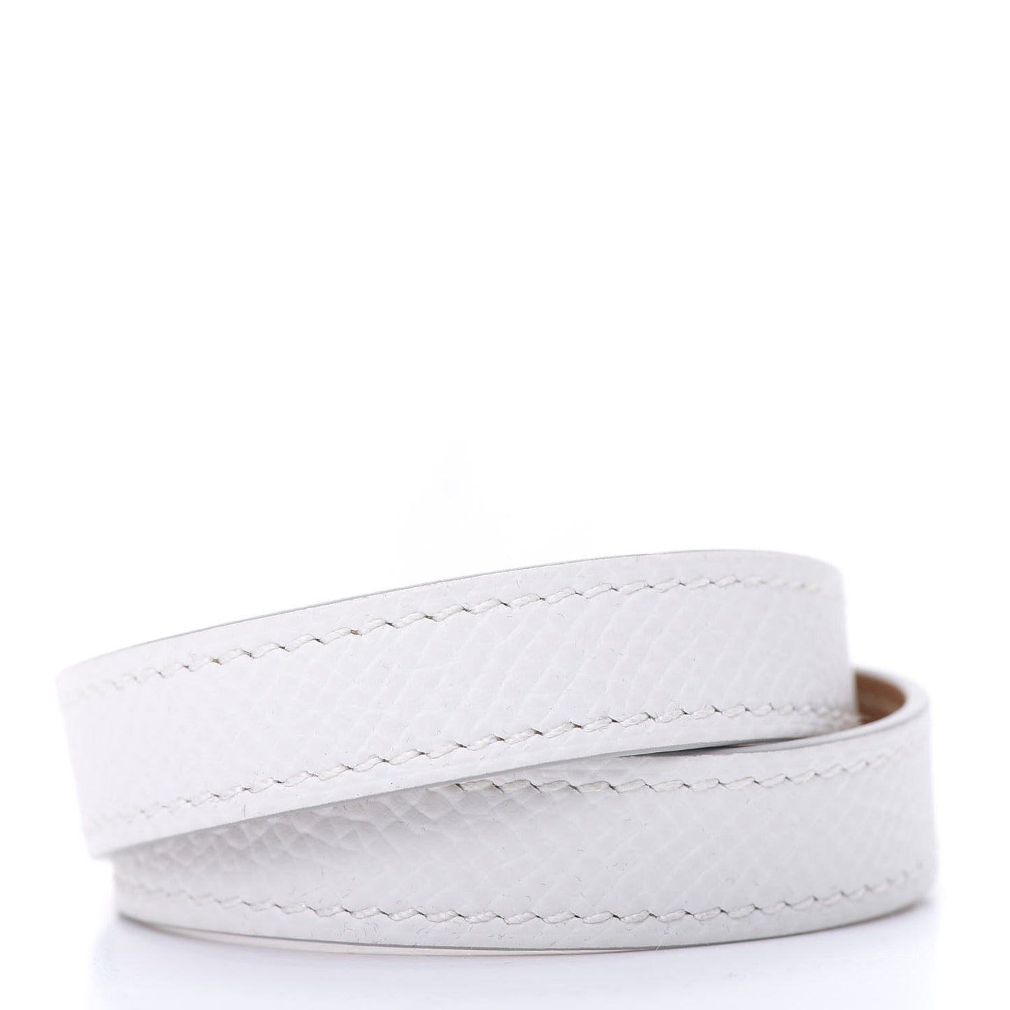 Epsom Kelly Double Tour Bracelet T2 White