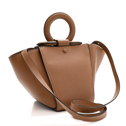 Mulberry Silky Calfskin Mini Rider's Top Handle Bag Teak 3 of 12