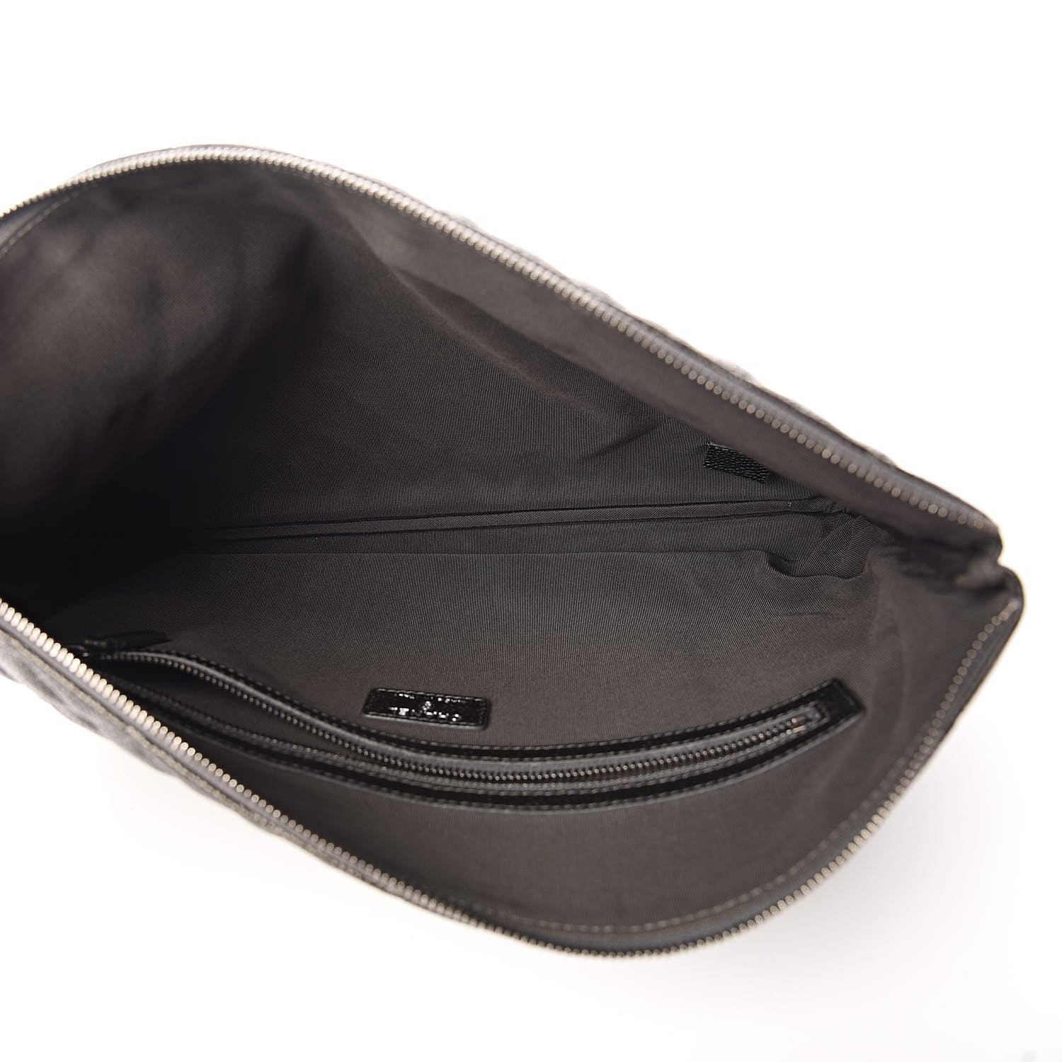 Chanel Caviar Quilted Large Cosmetic Case Dark Charcoal 5 of 9