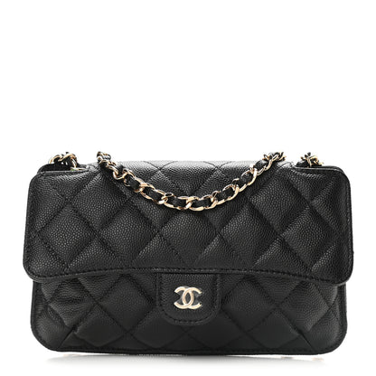 Chanel Caviar Fabric Graffiti Foldable Tote Bag With Chain Black Multicolor 7 of 15