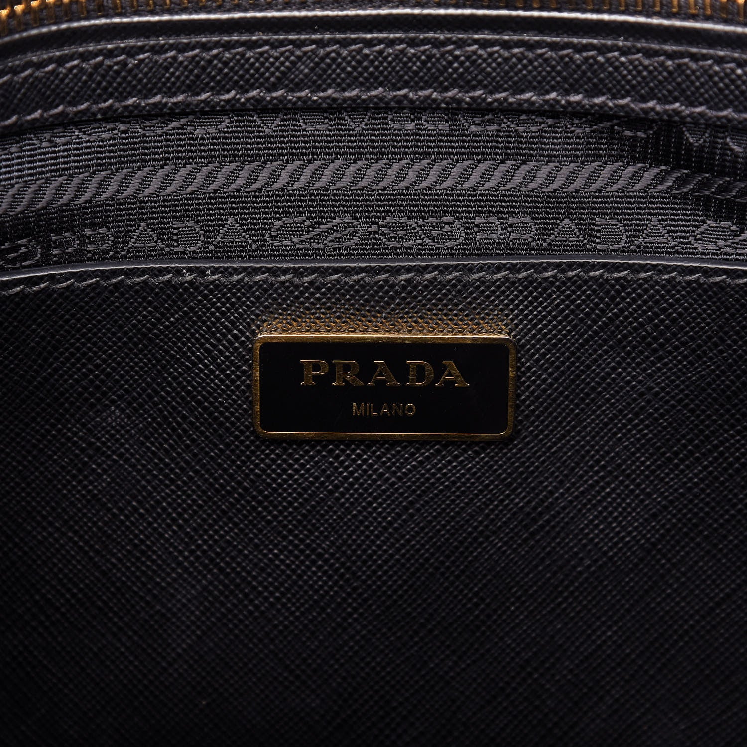 Prada Saffiano Medium Galleria Double Zip Tote Black 11 of 13
