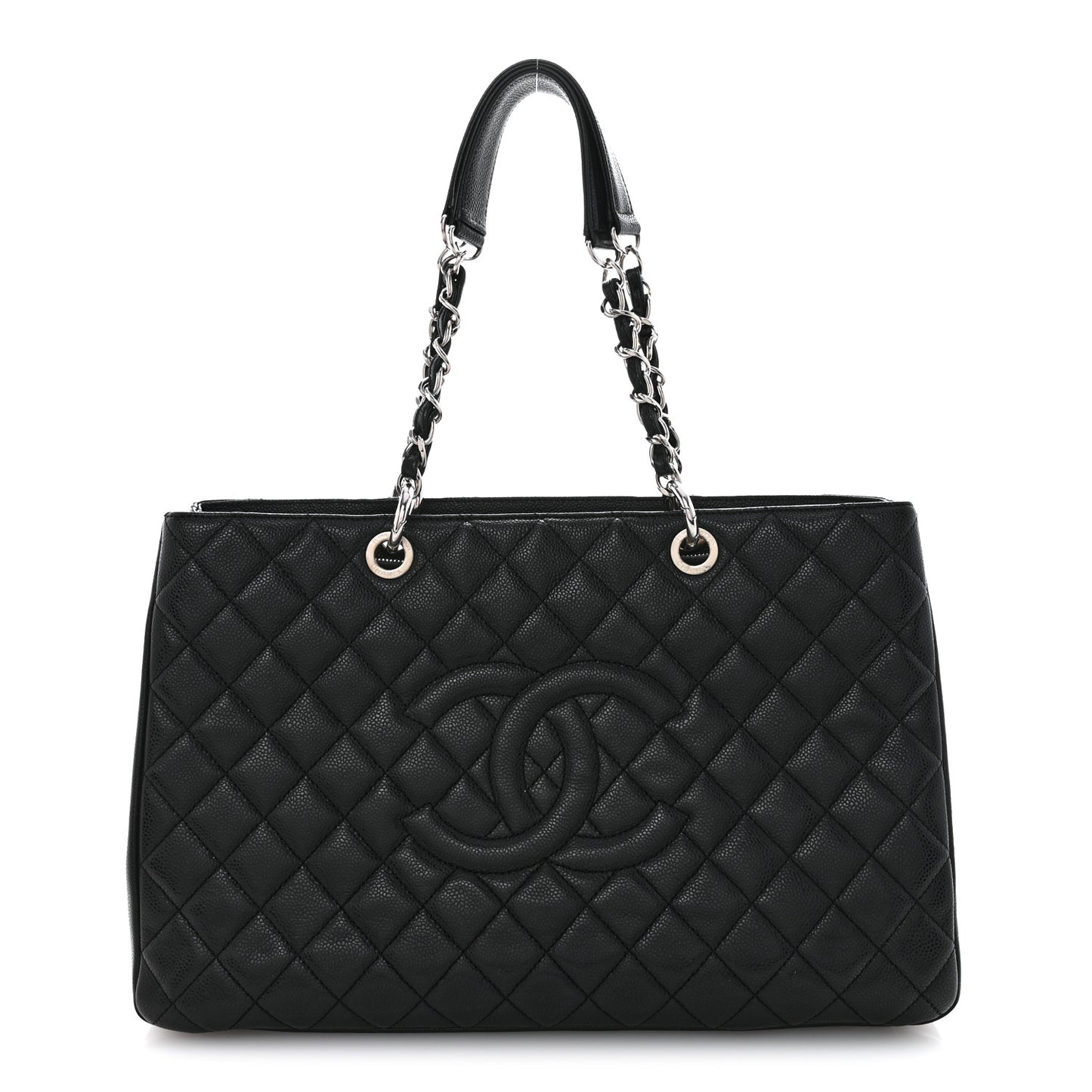Caviar Quilted XL Grand Shopping Tote GST Black