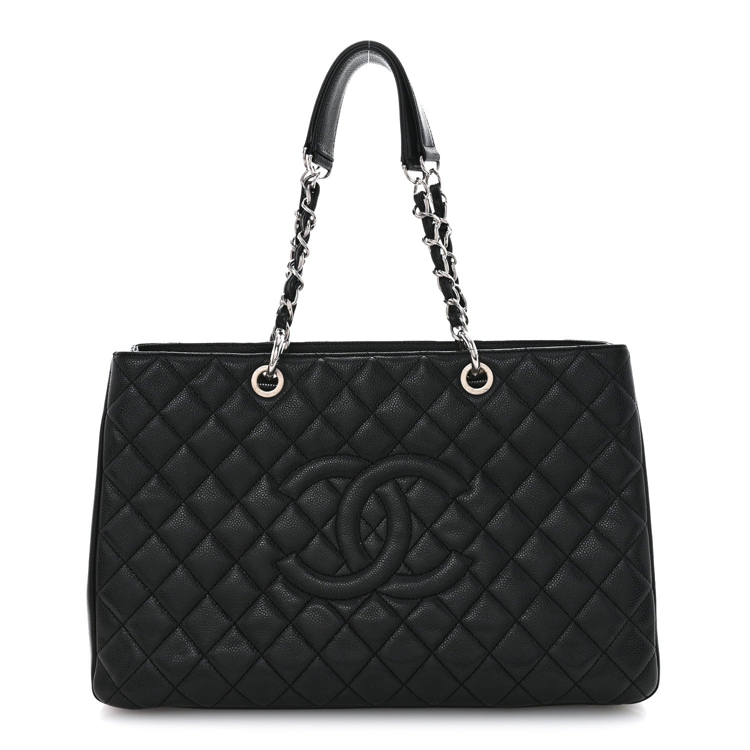 Chanel Caviar Quilted XL Grand Shopping Tote GST Black 1 of 16