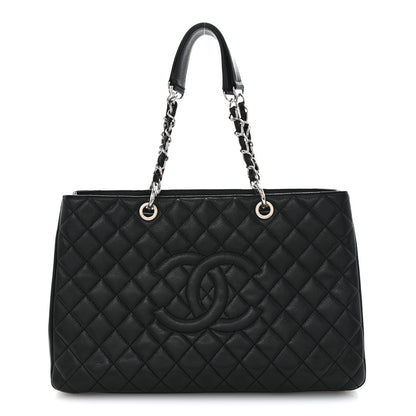 Chanel Caviar Quilted XL Grand Shopping Tote GST Black 1 of 16