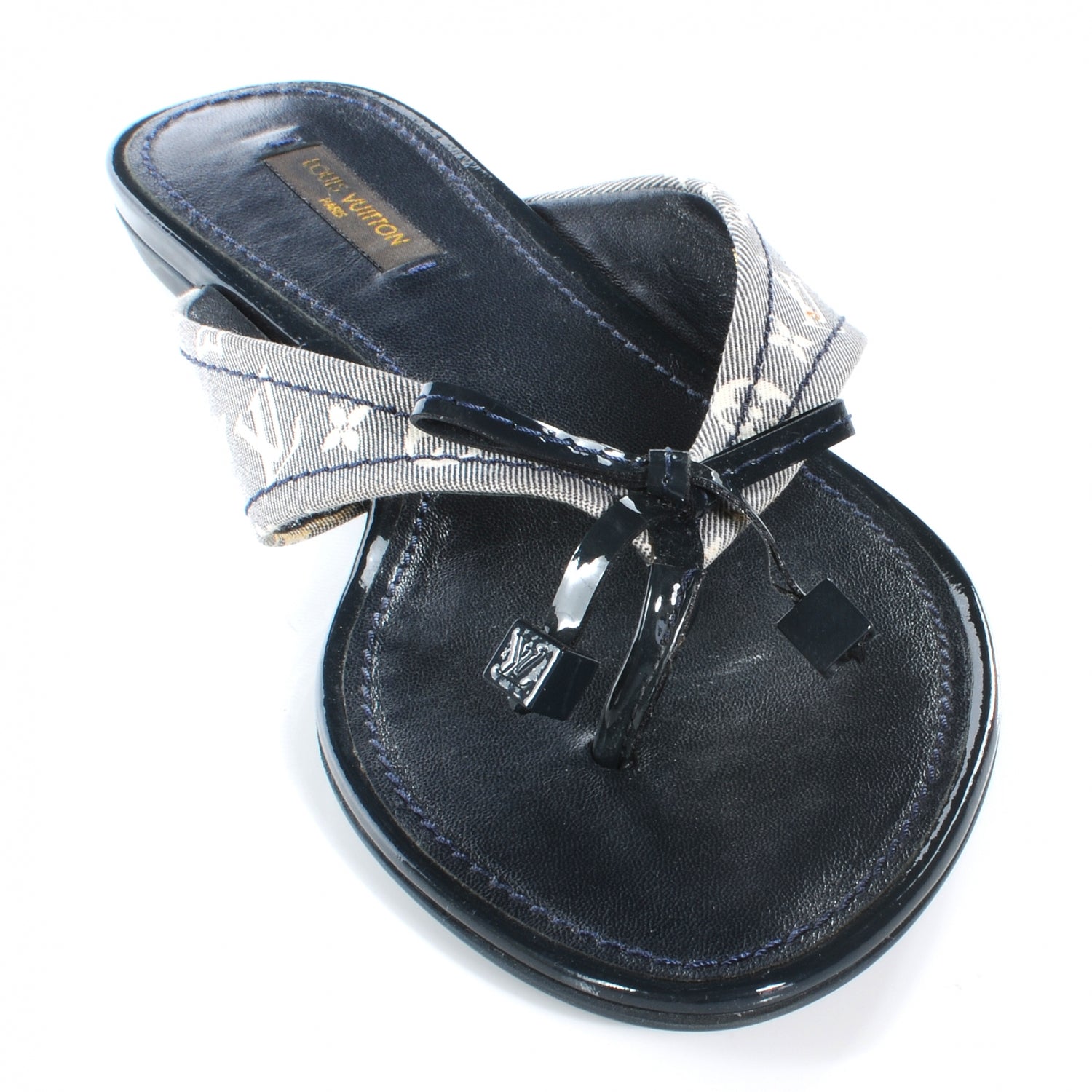 Louis Vuitton Idylle Debbie Thong Sandals 38 Encre 2 of 9