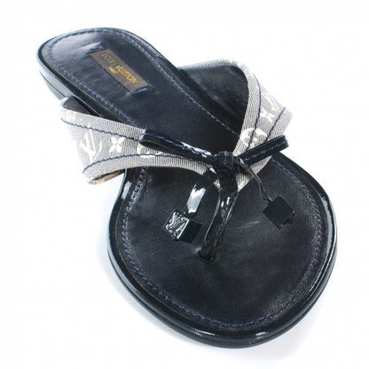 Louis Vuitton Idylle Debbie Thong Sandals 38 Encre 2 of 9